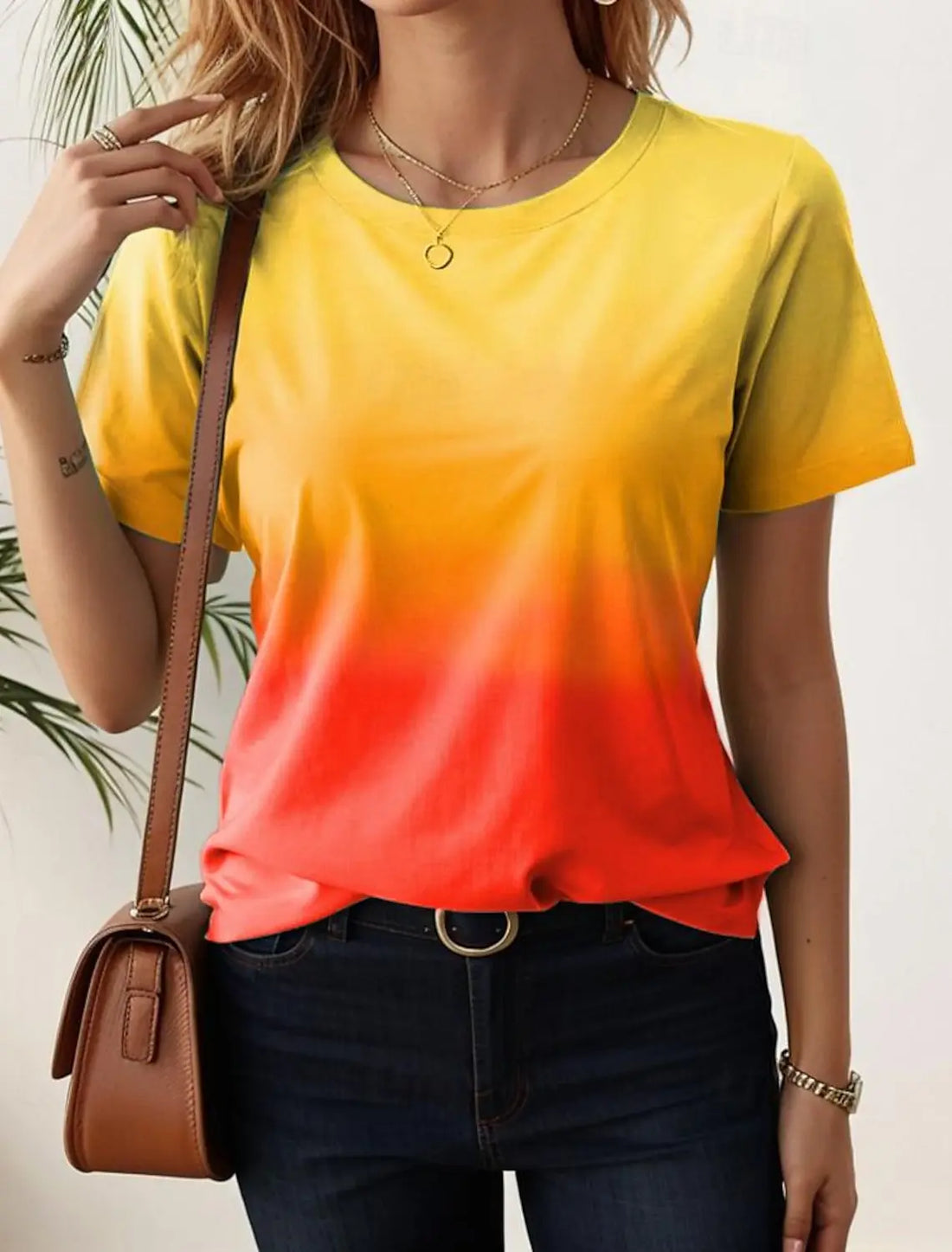 Women's 3D Gradient Oversized Y2K T-Shirt