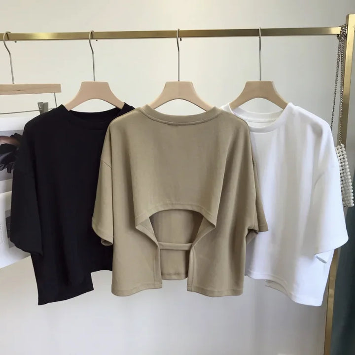 Summer Backless Crop Top