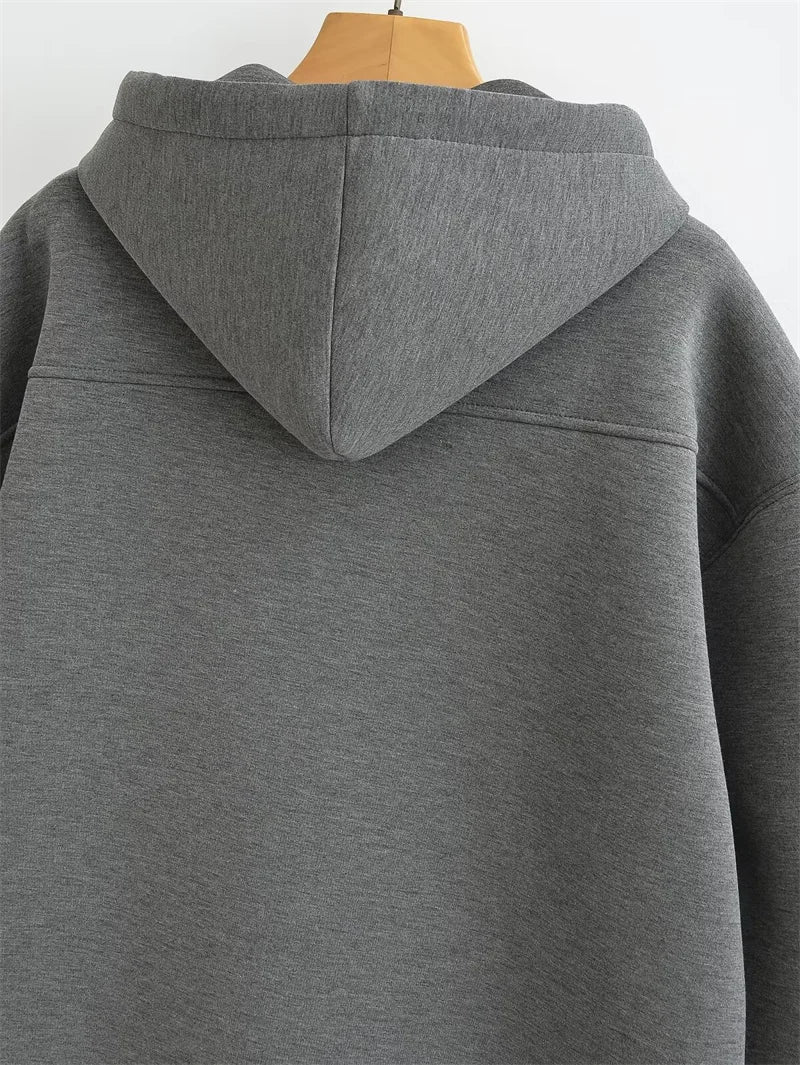 Women’s Oversized Zipper Hoodie