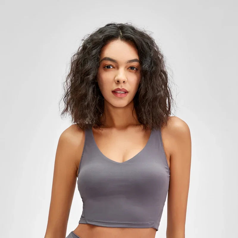 Nepoagym PASSION Longline Sports Bra Tank Top