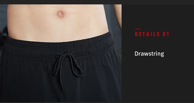 Men’s Black Striped Running Shorts