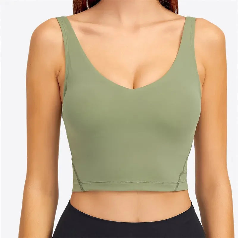 Nepoagym PASSION Longline Sports Bra Tank Top