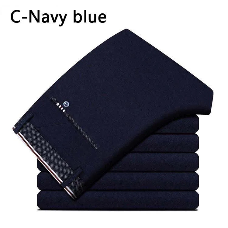 Summer Business Casual Elastic Suit Pants