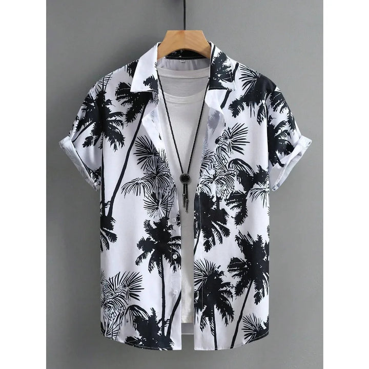 Hawaiian Print Casual Beach Shirt