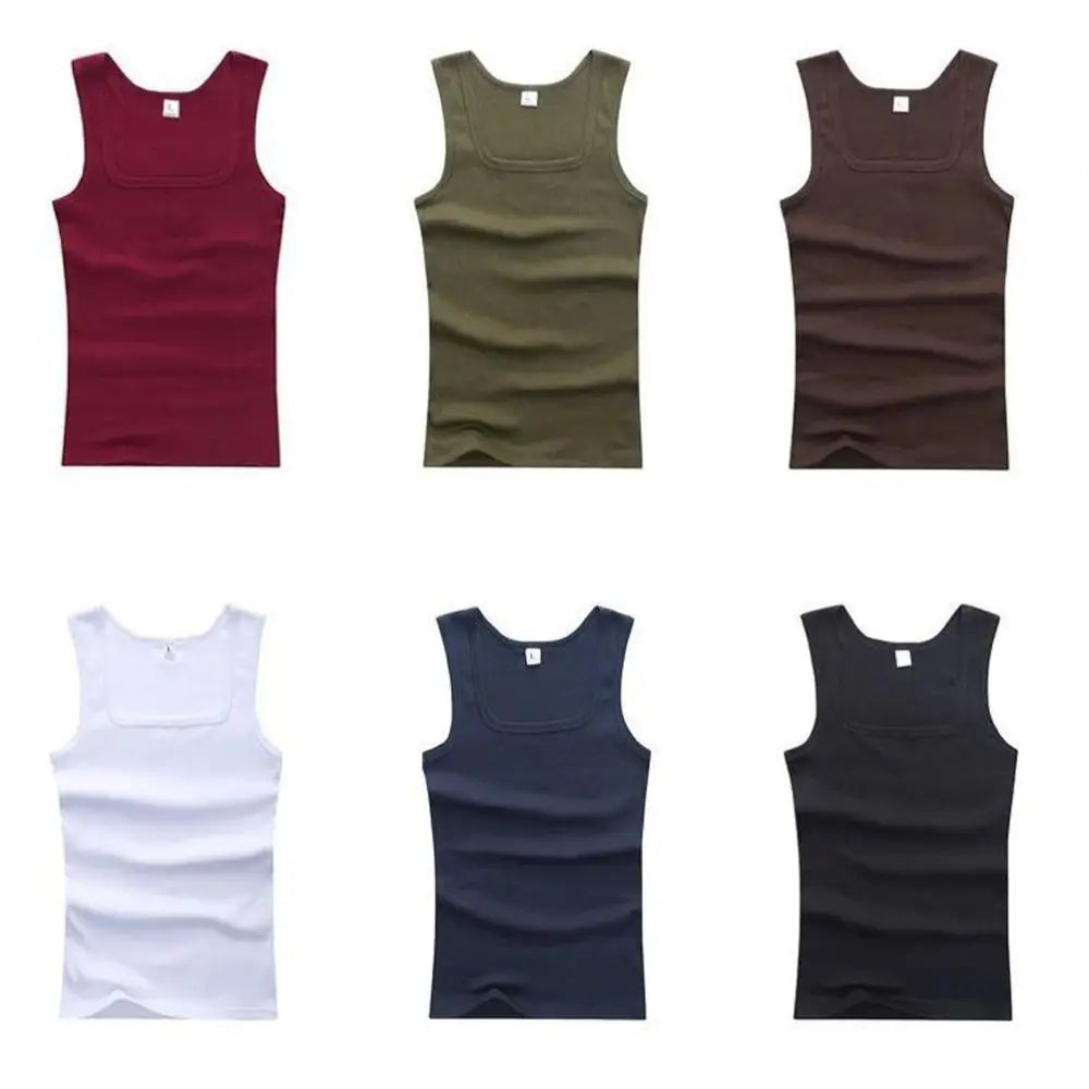 Unisex Cotton Sleeveless Tank Top – Summer Fitness Shirt