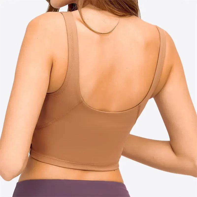 Nepoagym PASSION Longline Sports Bra Tank Top