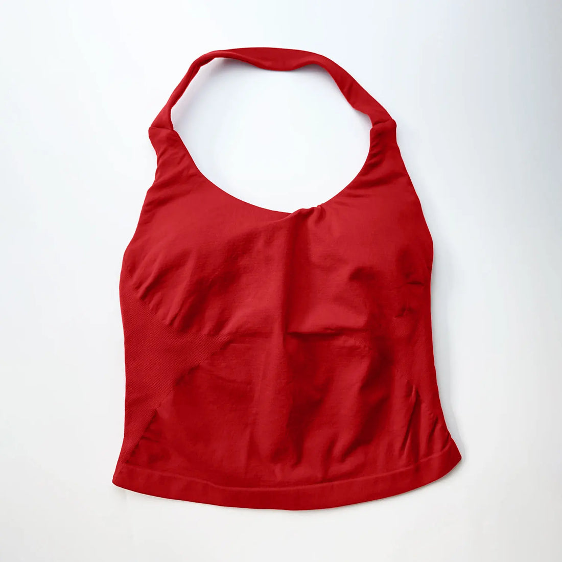 NCLAGEN Women's Padded Halter Gym Top – Strappy Longline Activewear