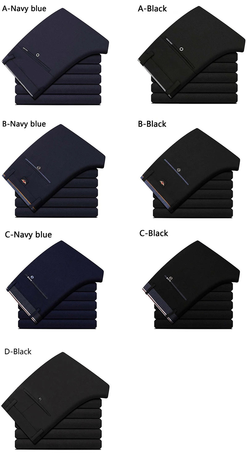 Summer Business Casual Elastic Suit Pants