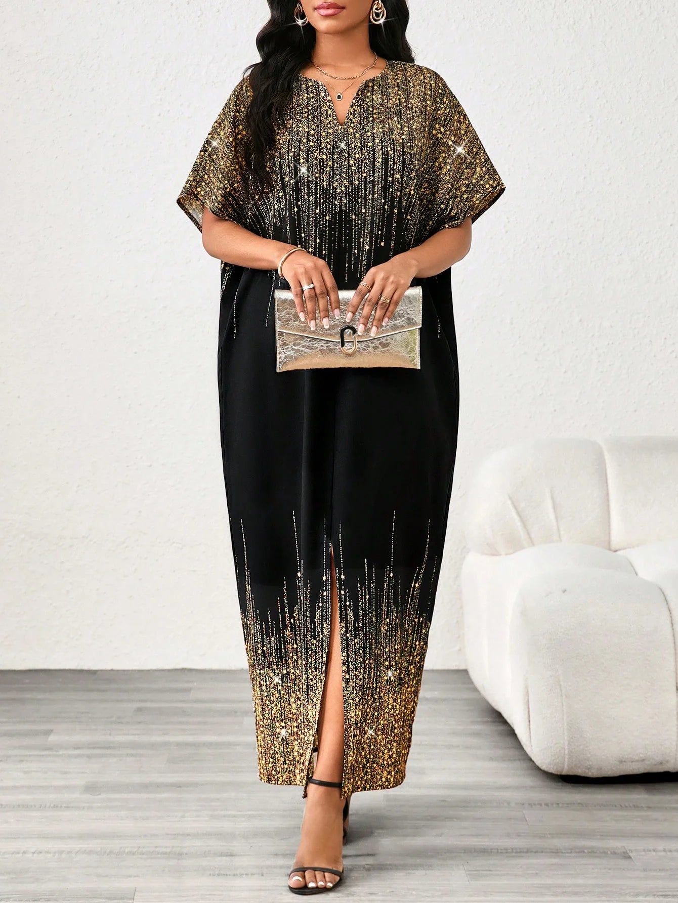 Gradient Summer Banquet Maxi Dress