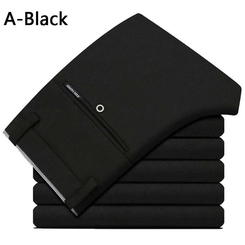 Summer Business Casual Elastic Suit Pants