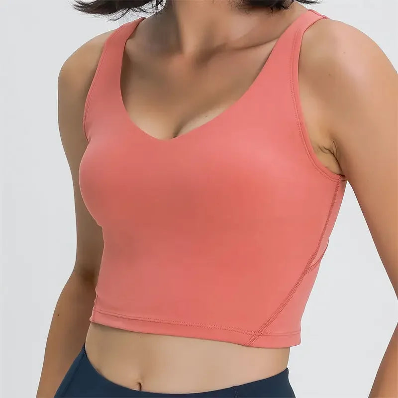 Nepoagym PASSION Longline Sports Bra Tank Top