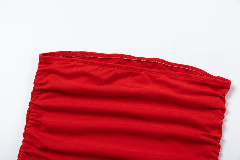 One-Shoulder Slim Fit Irregular Dress