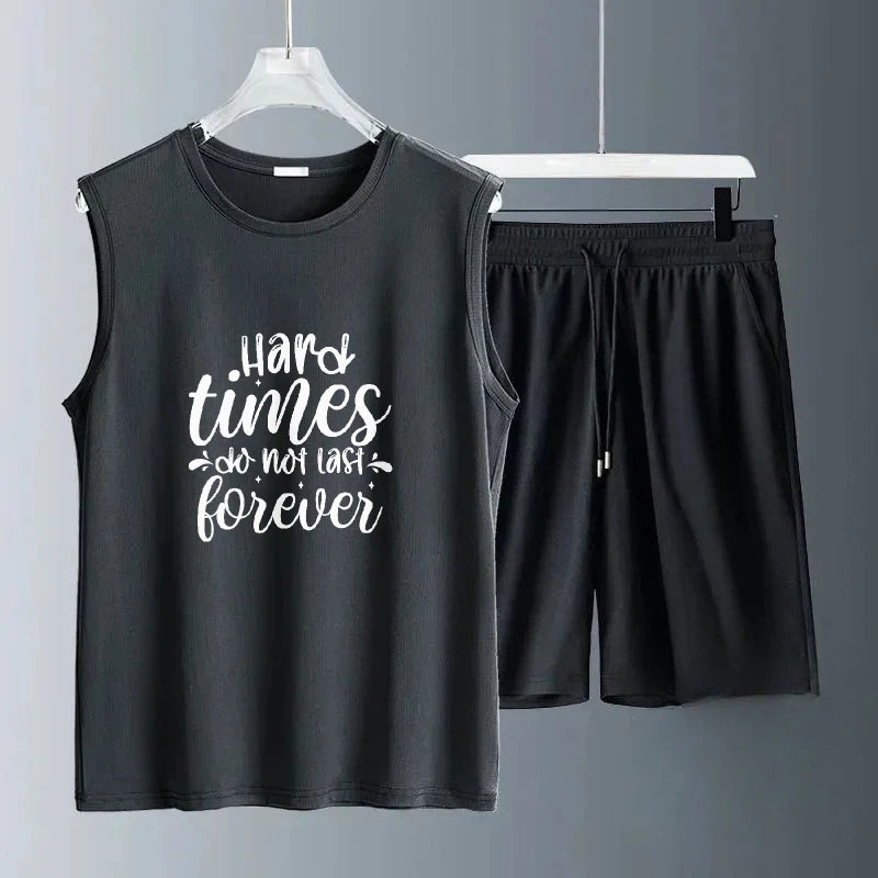 Summer Sleeveless Tank & Shorts Set
