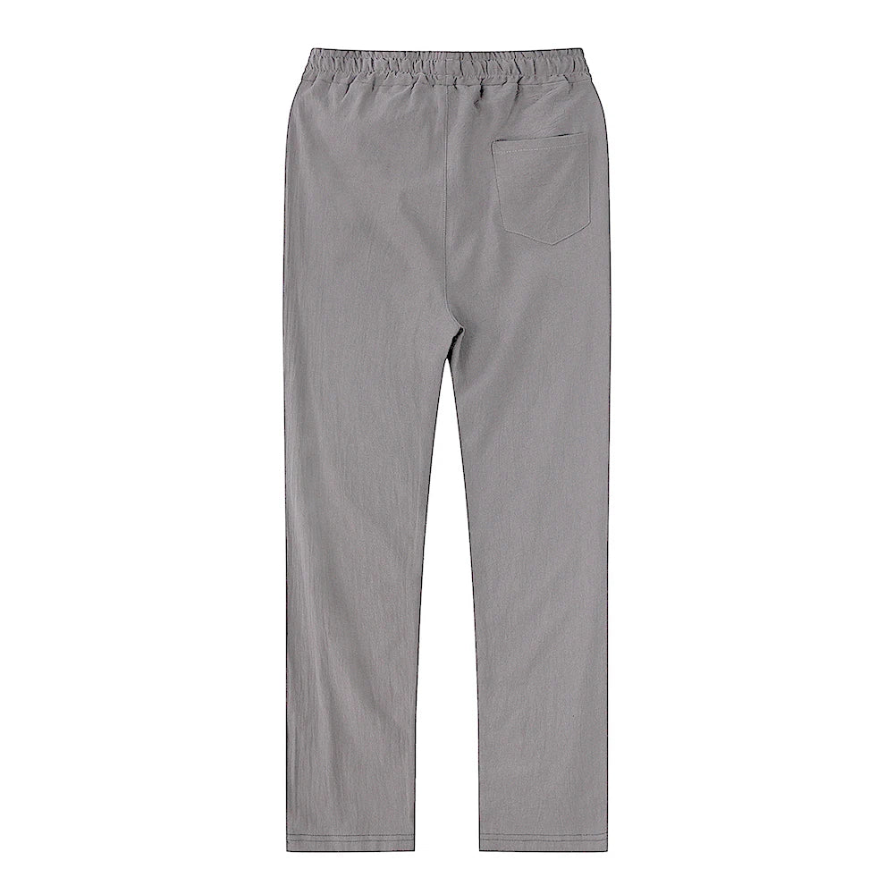Cotton Linen Pants – Breathable Solid Color Trousers