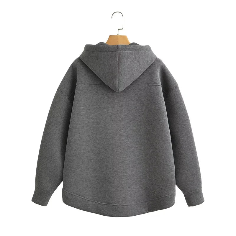 Women’s Oversized Zipper Hoodie