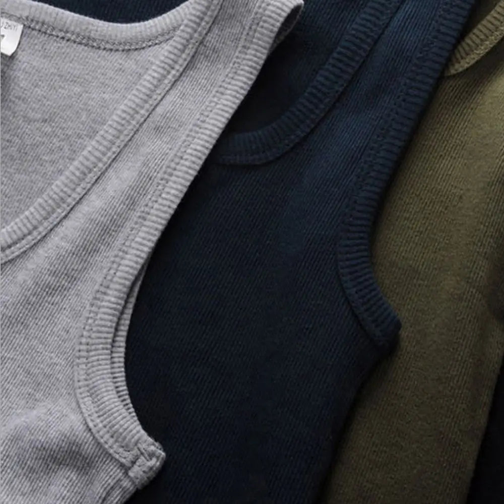 Unisex Cotton Sleeveless Tank Top – Summer Fitness Shirt