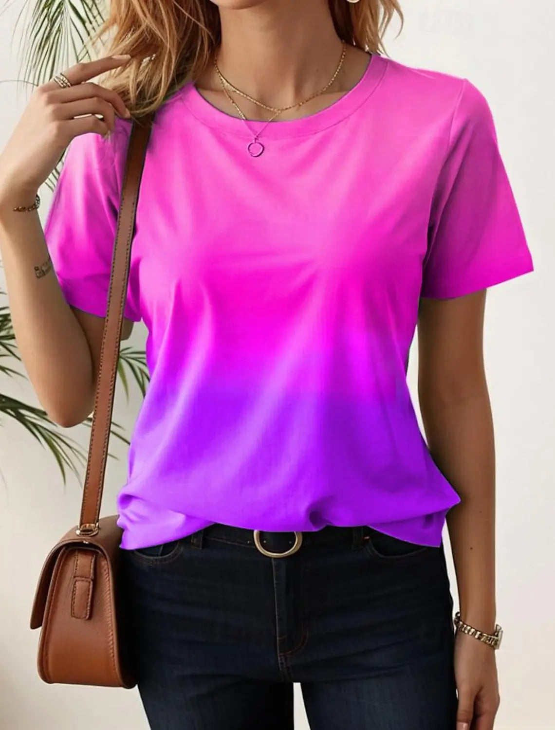 Women's 3D Gradient Oversized Y2K T-Shirt