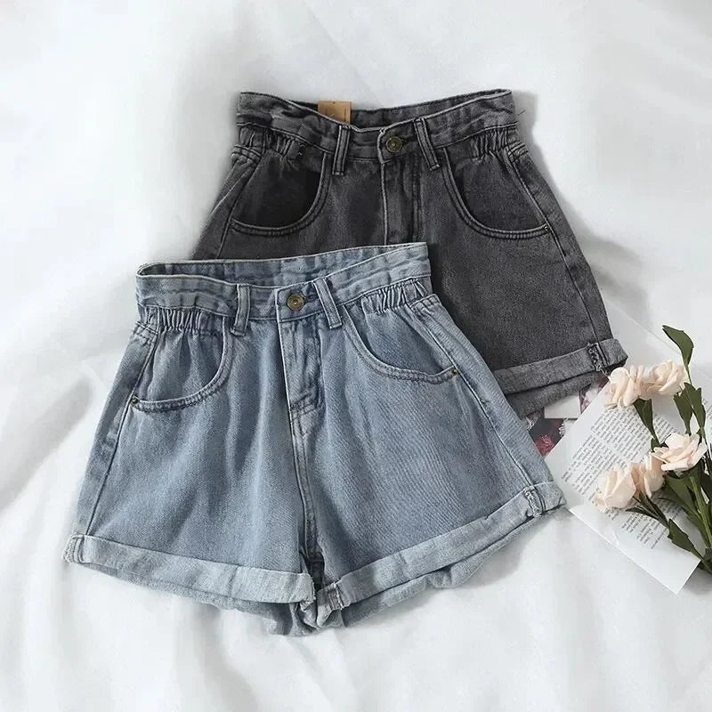 Women’s High-Waist Denim Shorts